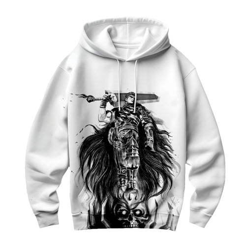 Berserk Guts Standing On Skull Anime Apparel