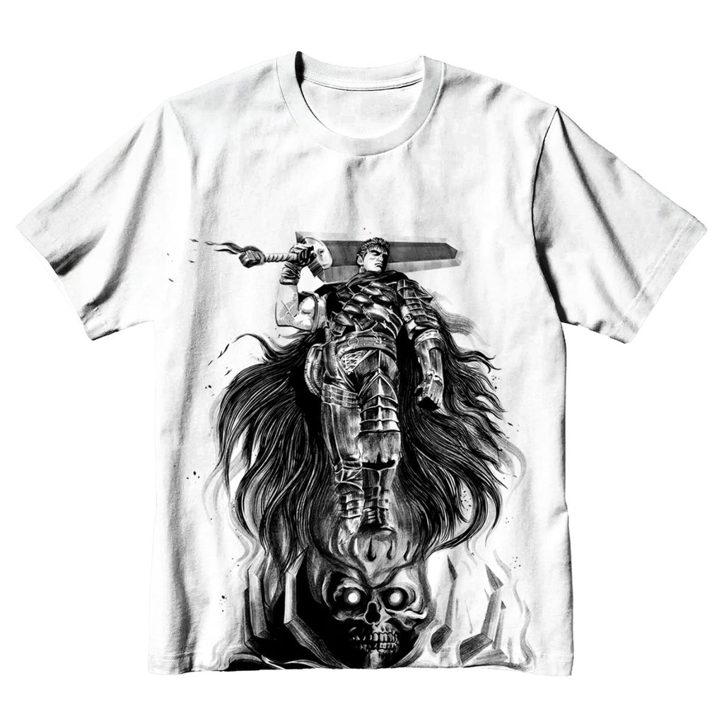 Berserk Guts Standing On Skull Anime Apparel