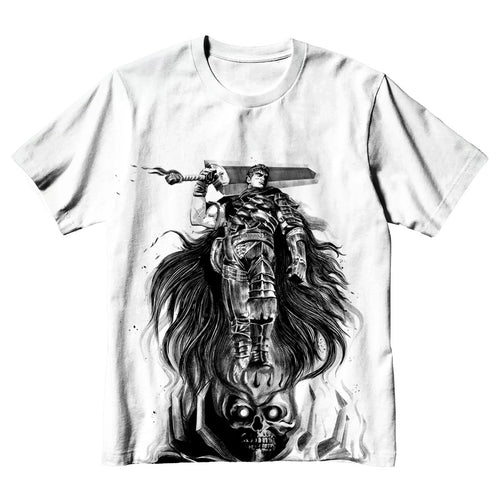 Berserk Guts Standing On Skull Anime Apparel