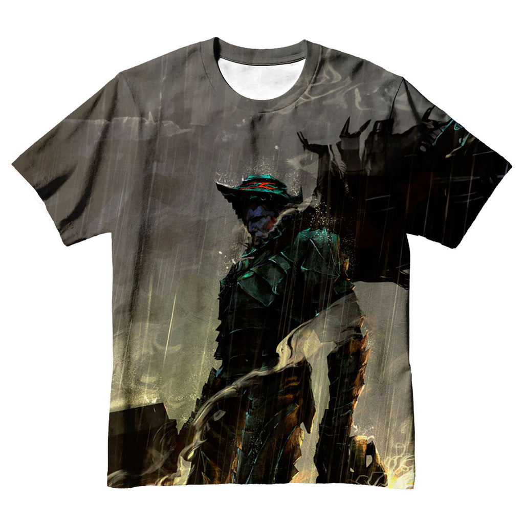Berserk Guts Standing Rain Battle Anime Apparel