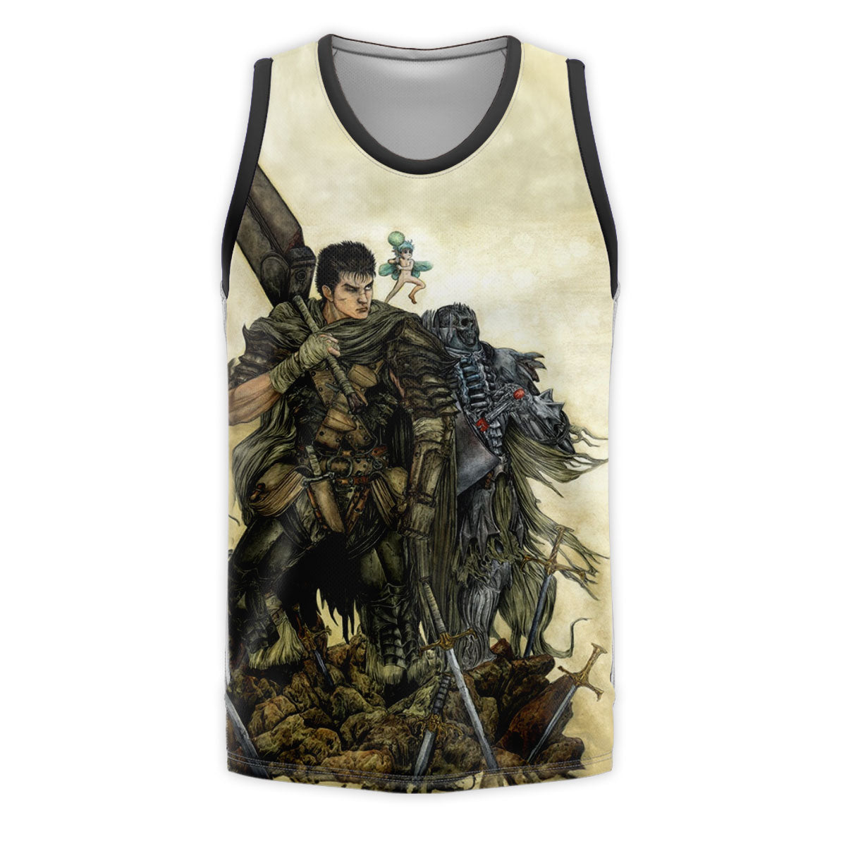 Berserk Guts Standing With Companions Anime Apparel