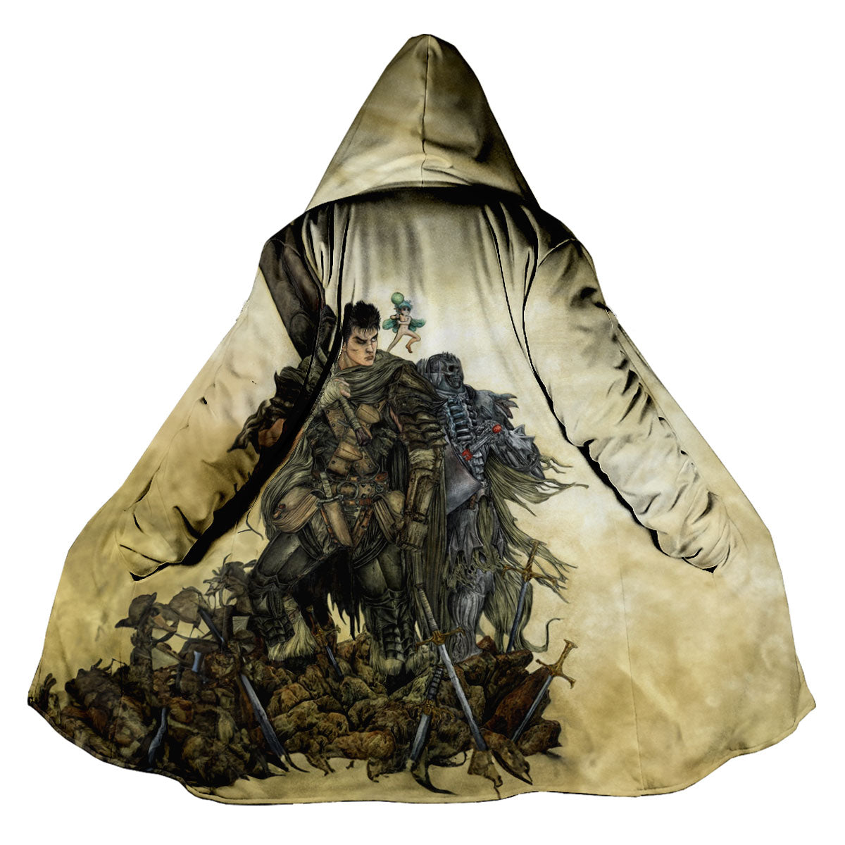 Berserk Guts Standing With Companions Anime Apparel