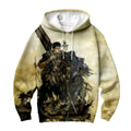 Berserk Guts Standing With Companions Anime Apparel