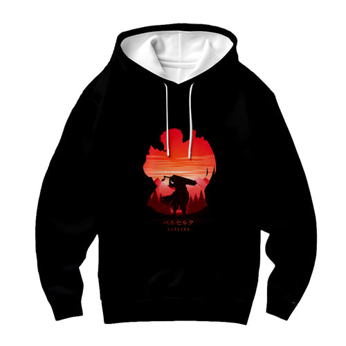 Berserk Guts Sunset Silhouette Anime Apparel