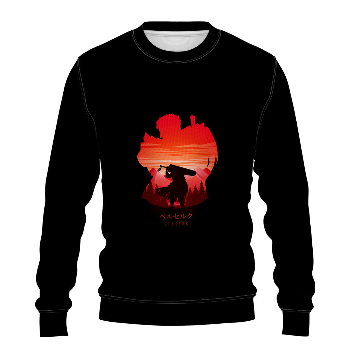 Berserk Guts Sunset Silhouette Anime Apparel