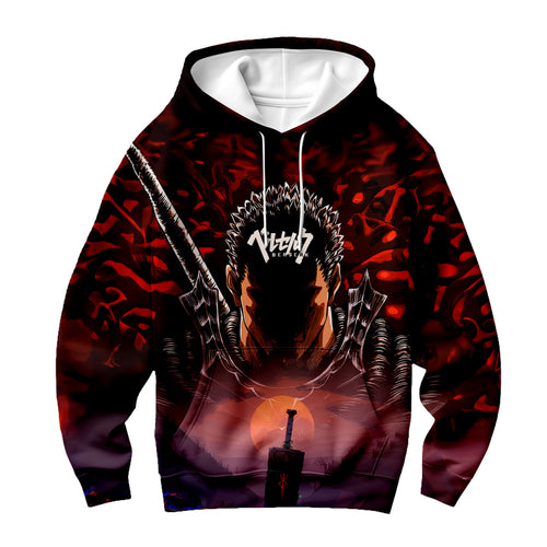 Berserk Guts Sword Amidst Shadows Anime Apparel