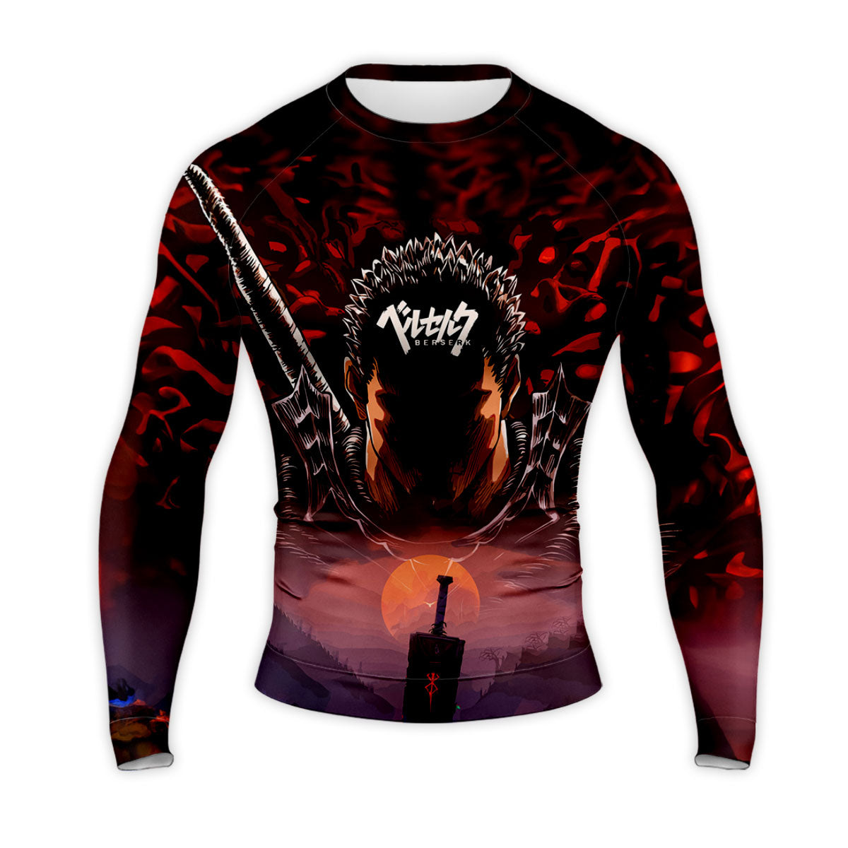 Berserk Guts Sword Amidst Shadows Anime Apparel