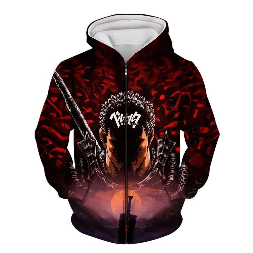 Berserk Guts Sword Amidst Shadows Anime Apparel