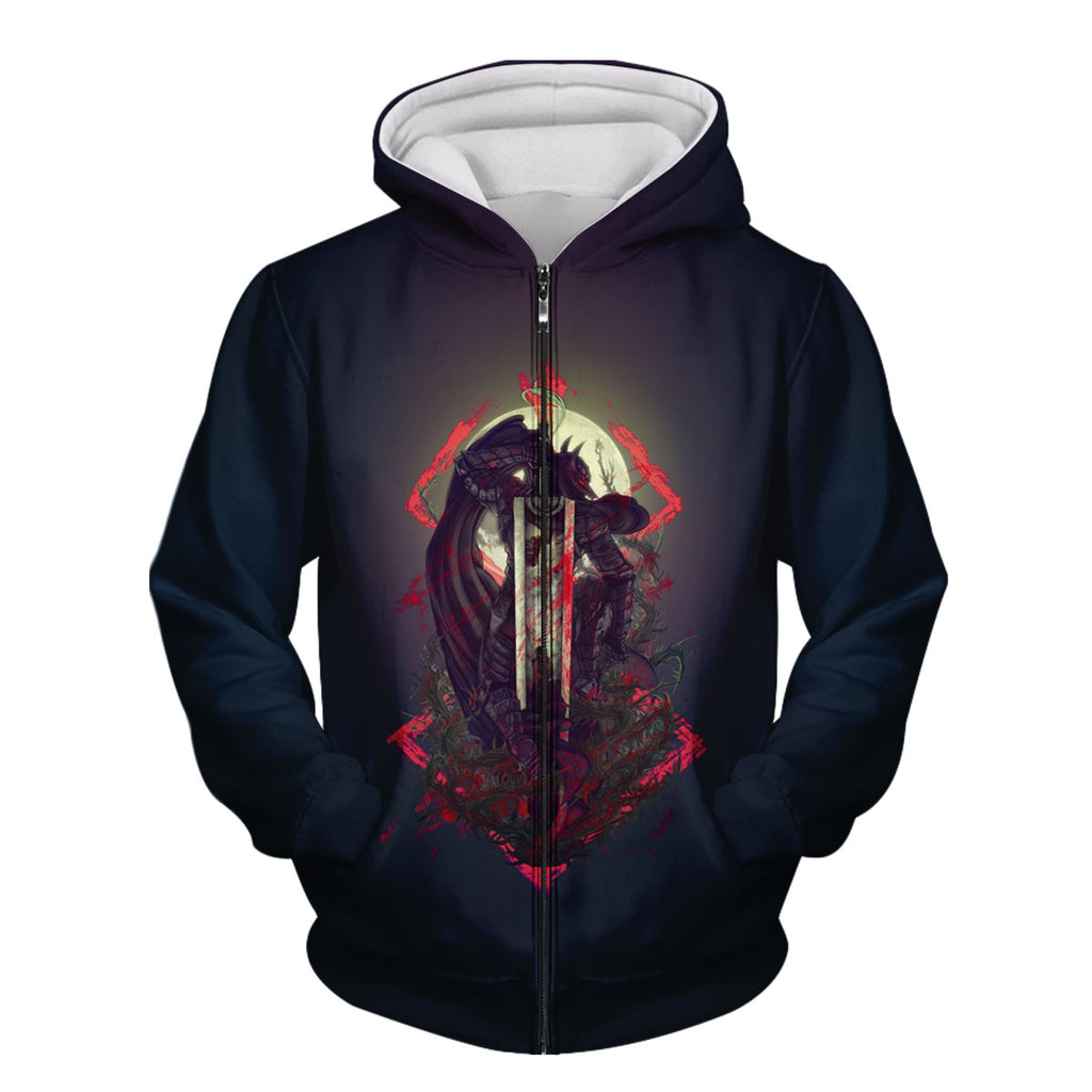 Berserk Guts Sword Silhouette Anime Apparel