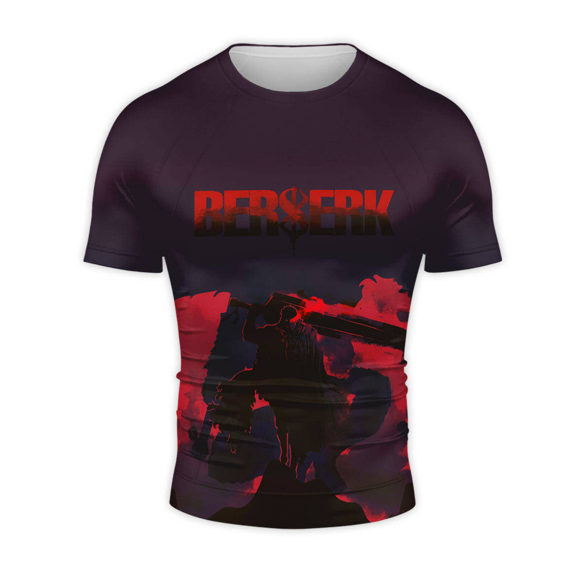 Berserk Guts Sword-Wielding Silhouette Anime Apparel