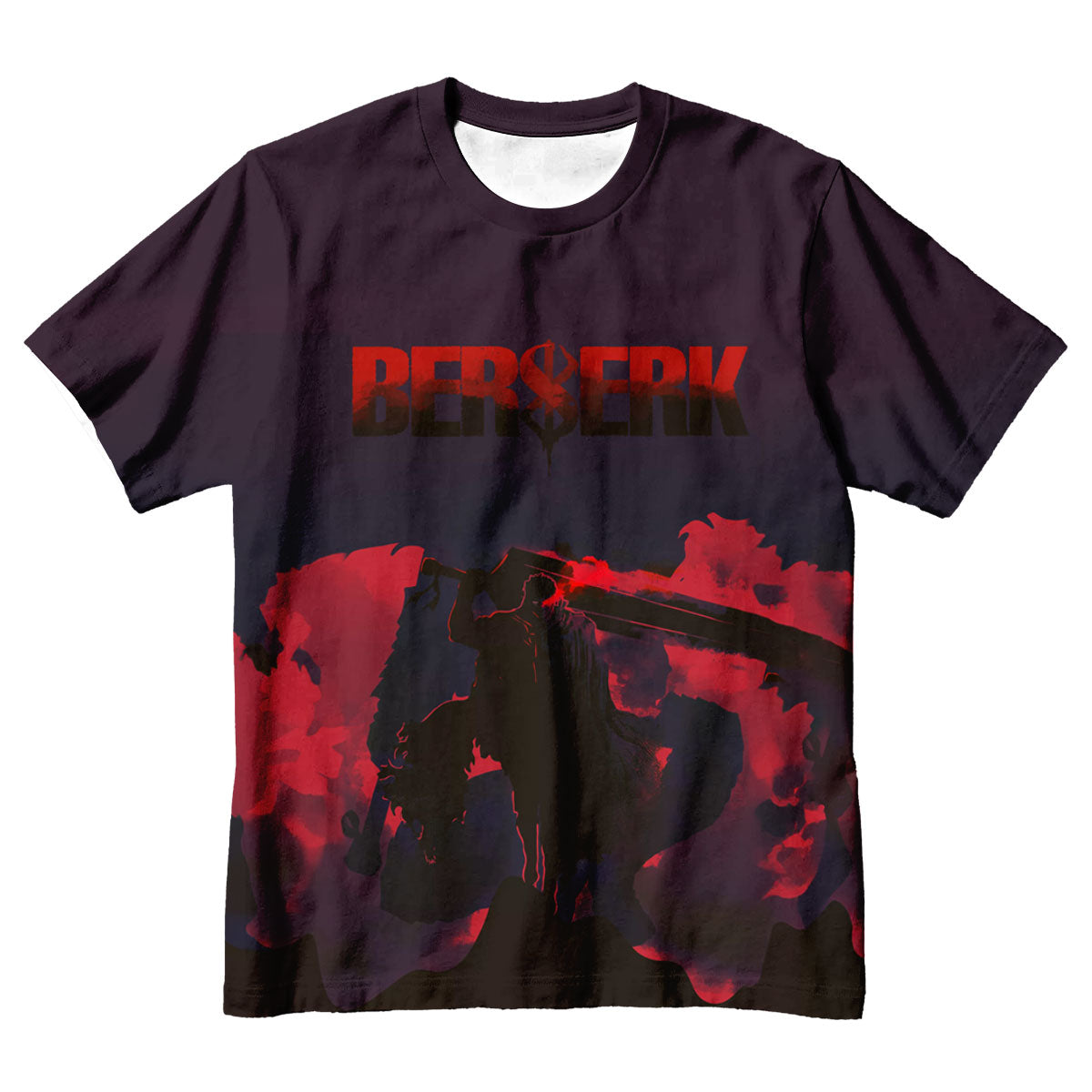 Berserk Guts Sword-Wielding Silhouette Anime Apparel