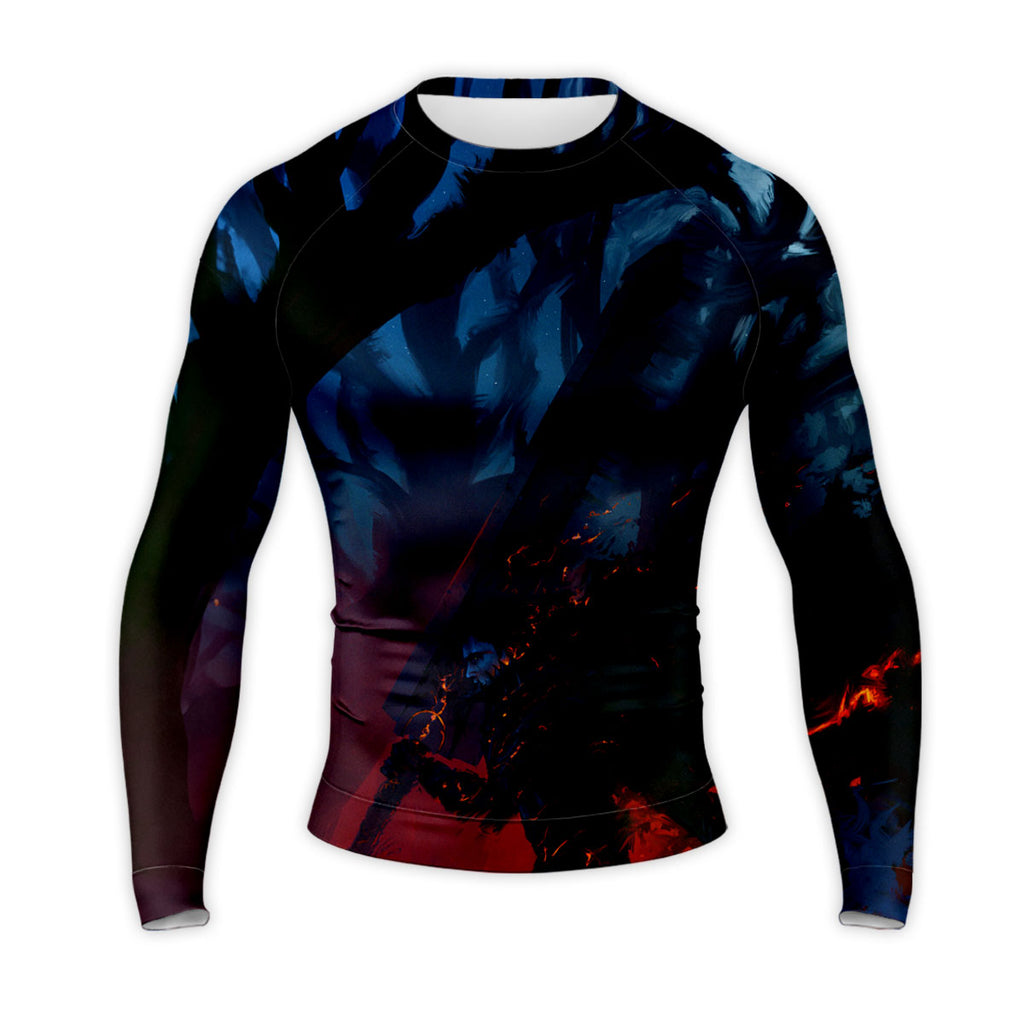 Berserk Guts Walking In Forest Anime Apparel