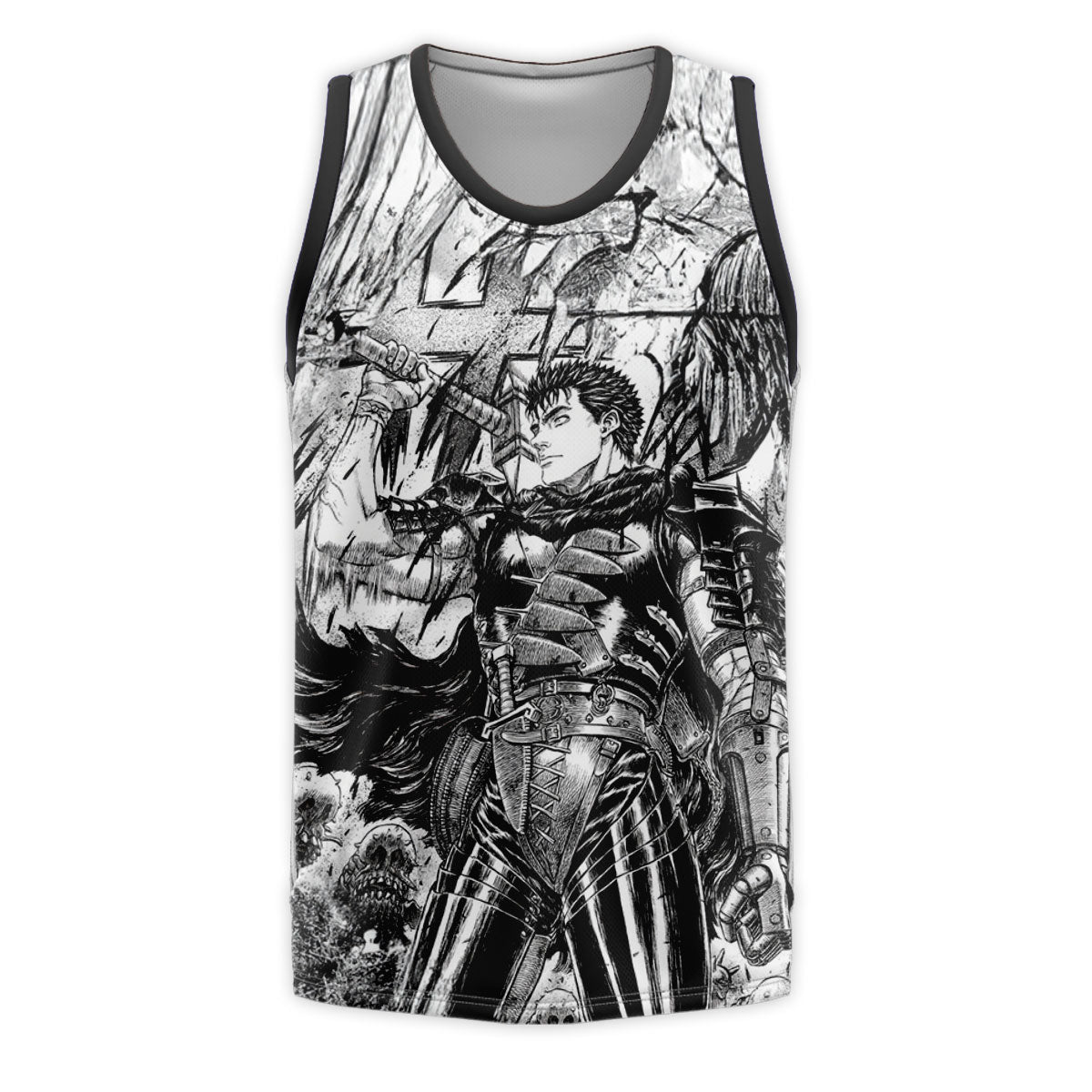 Berserk Guts Wielding Giant Sword Anime Apparel