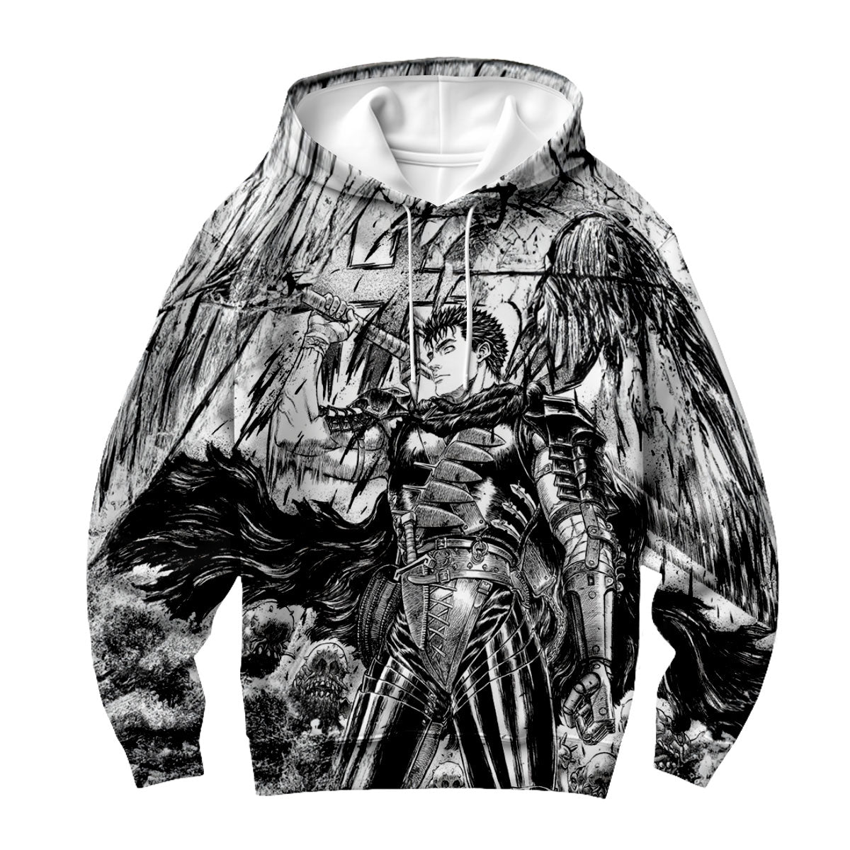 Berserk Guts Wielding Giant Sword Anime Apparel