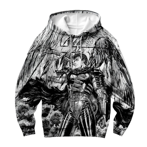 Berserk Guts Wielding Giant Sword Anime Apparel