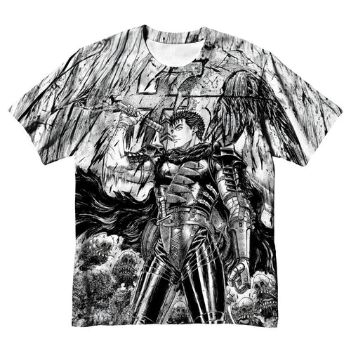 Berserk Guts Wielding Giant Sword Anime Apparel