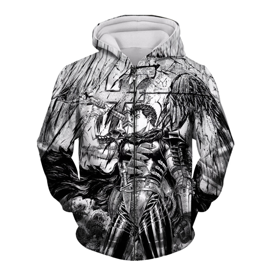 Berserk Guts Wielding Giant Sword Anime Apparel