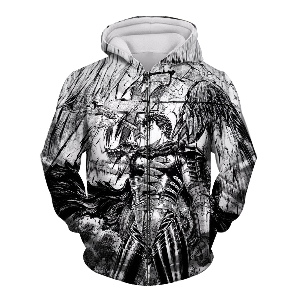 Berserk Guts Wielding Giant Sword Anime Apparel