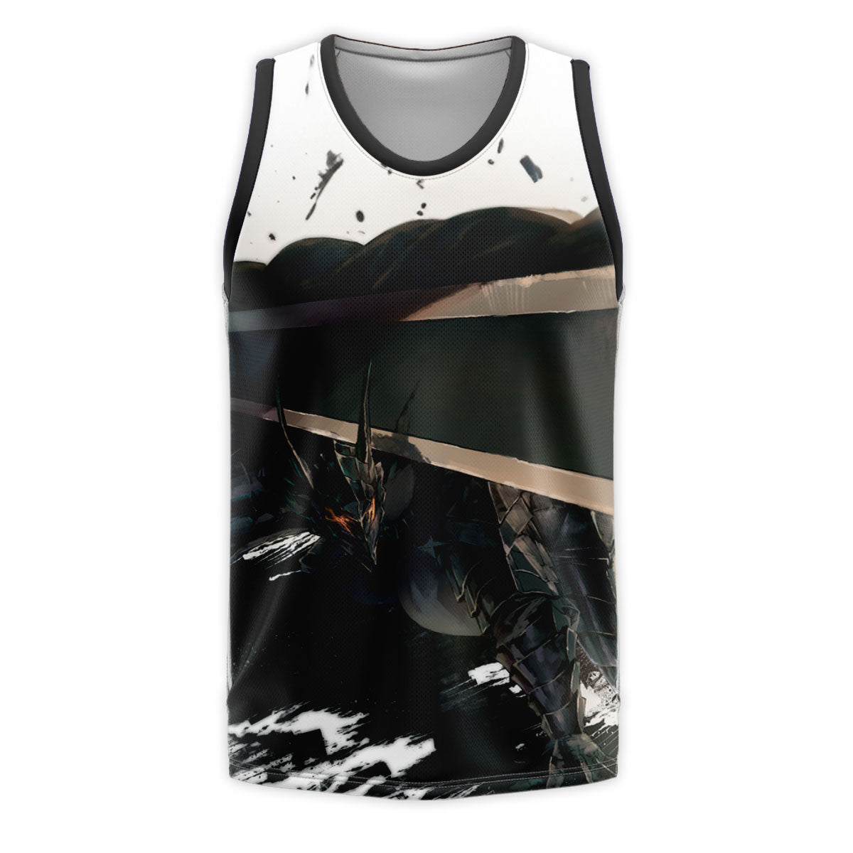Berserk Guts Wielding Greatsword Combat Anime Apparel