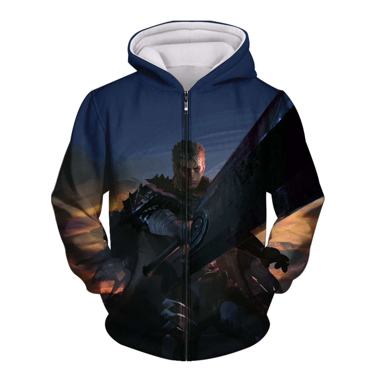 Berserk Guts Wielding Greatsword Forward Anime Apparel
