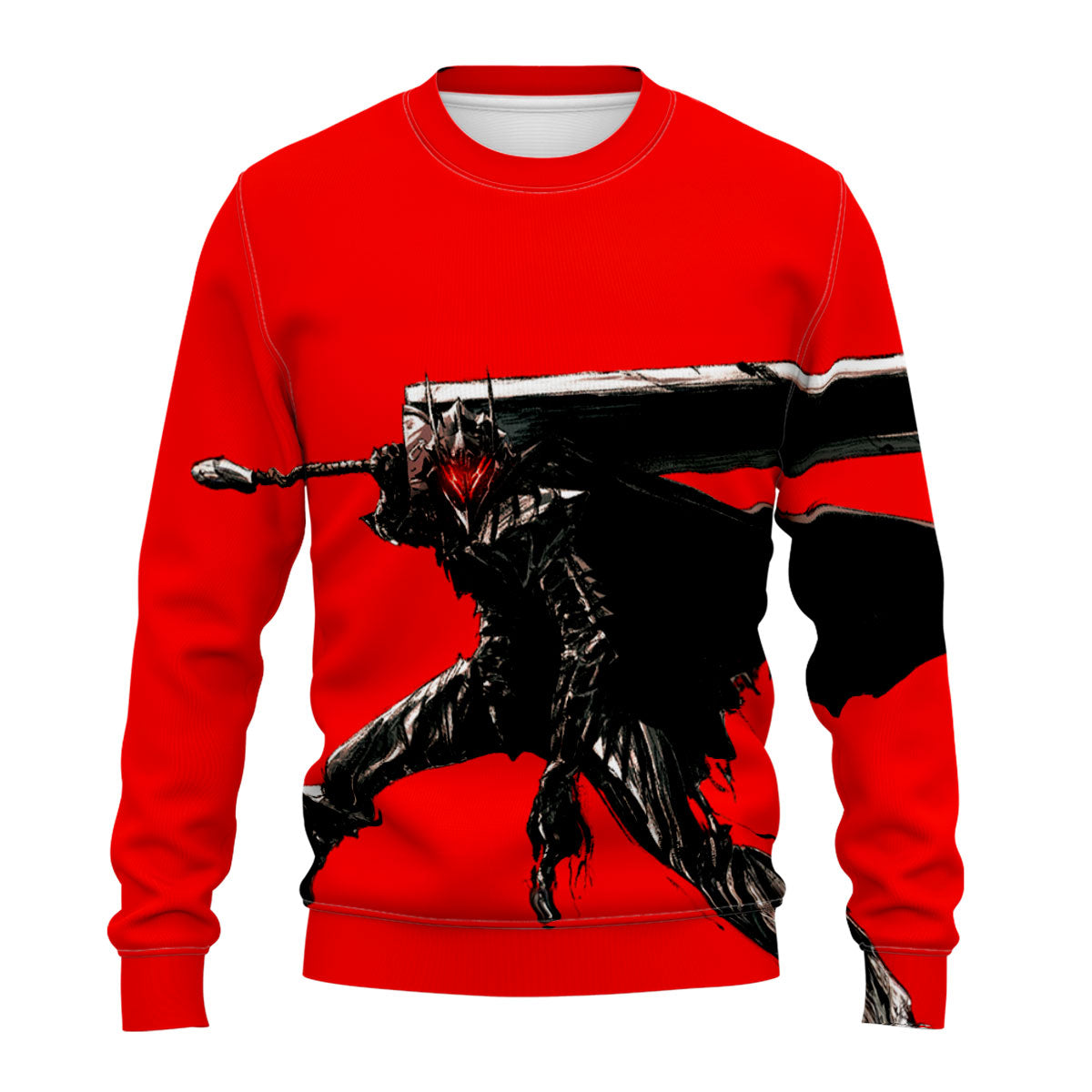 Berserk Guts Wielding Greatsword In Battle Anime Apparel