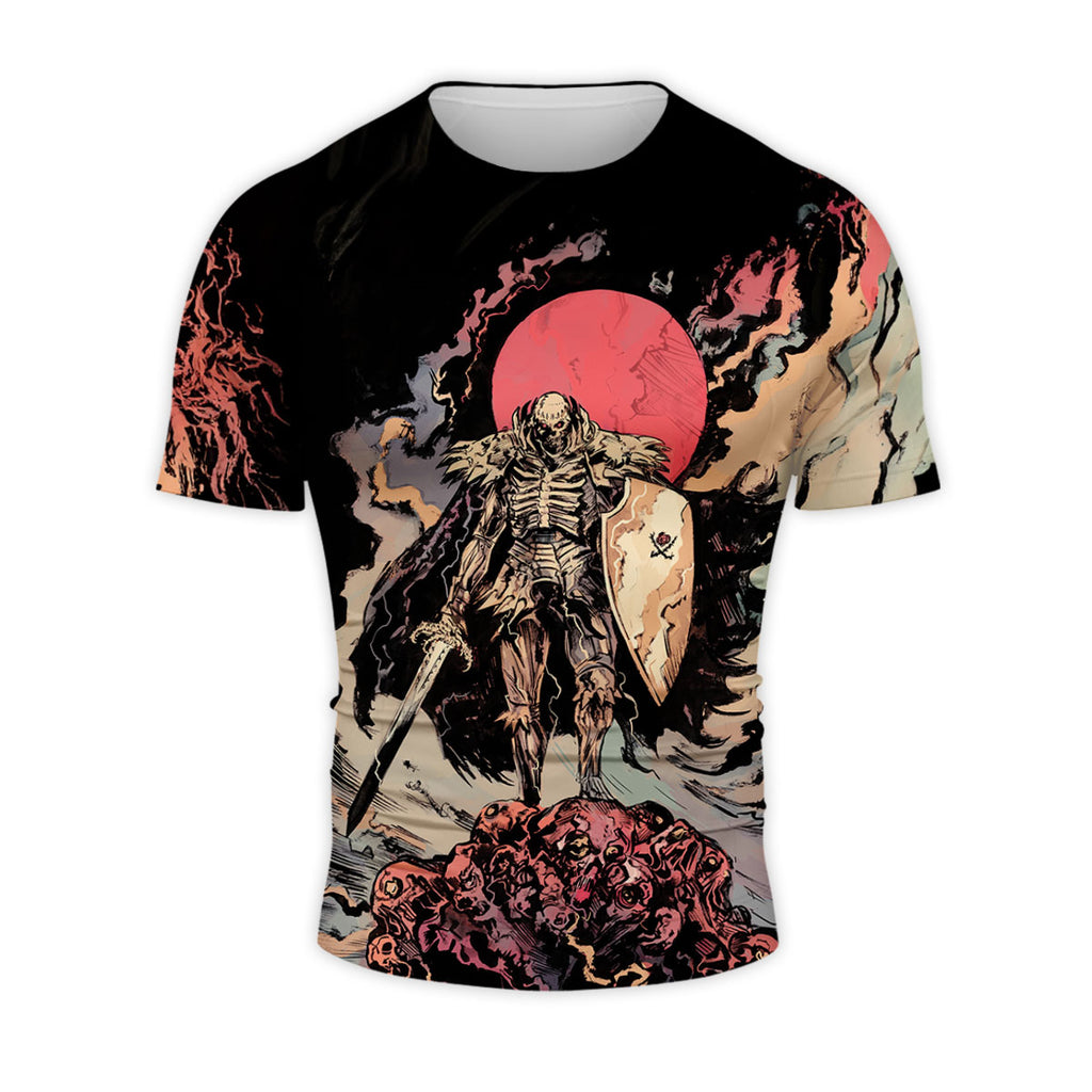 Berserker Skeleton Knight On Bone Pile Anime Apparel