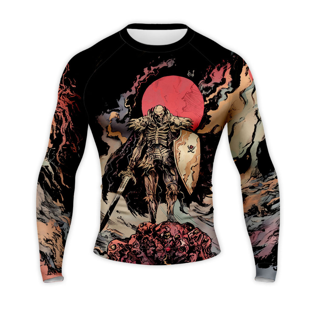 Berserker Skeleton Knight On Bone Pile Anime Apparel