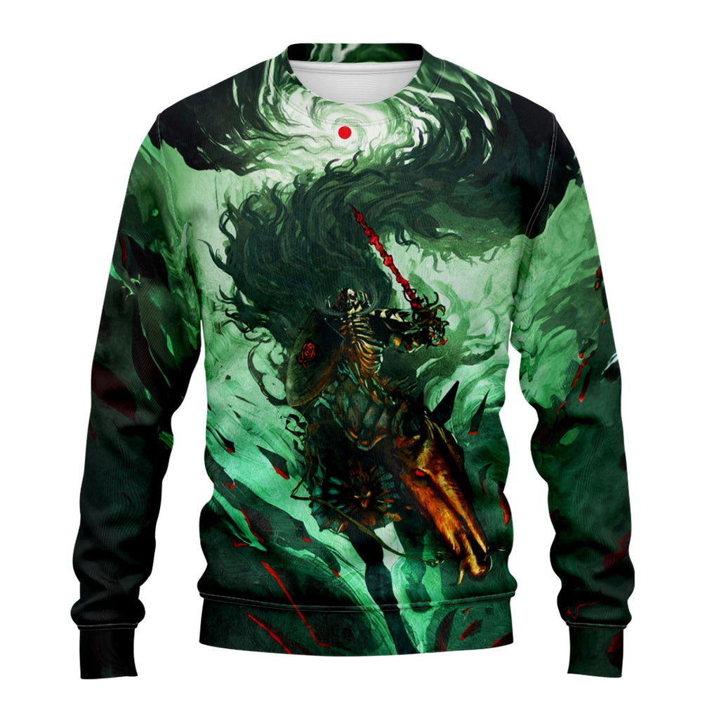 Berserker Skeleton Knight Riding Chaos Anime Apparel