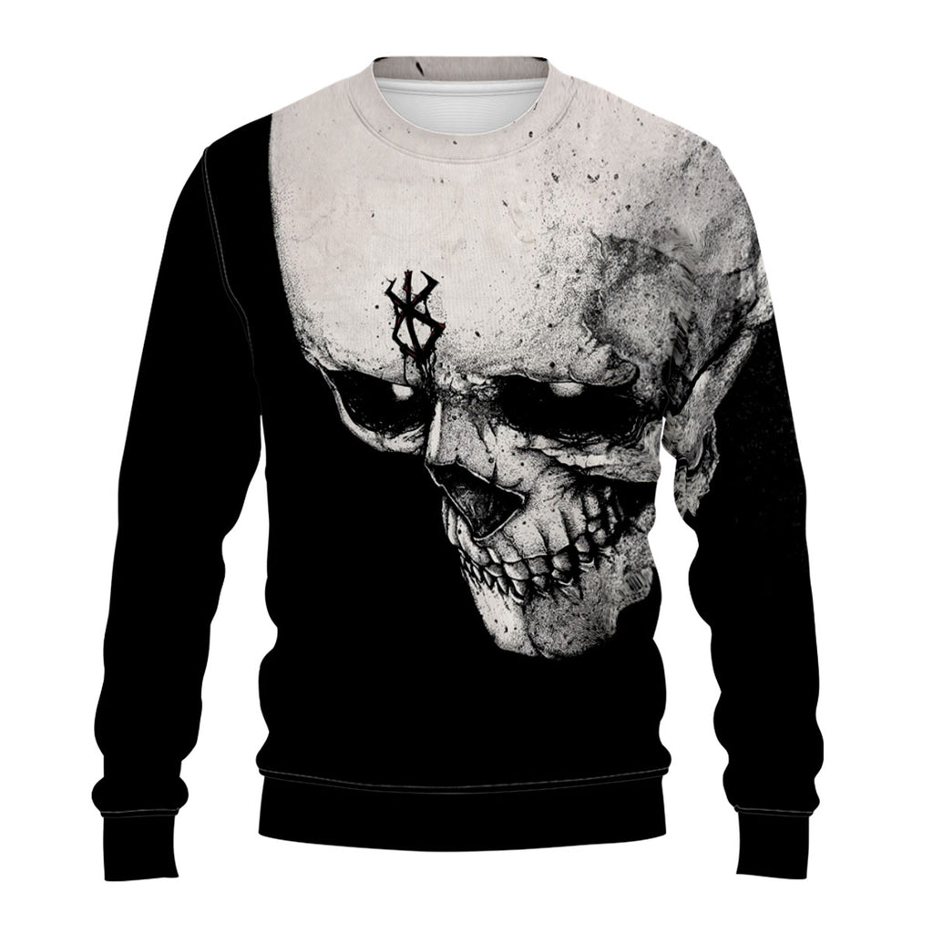 Berserker Skeleton Knight Scorched Face Anime Apparel