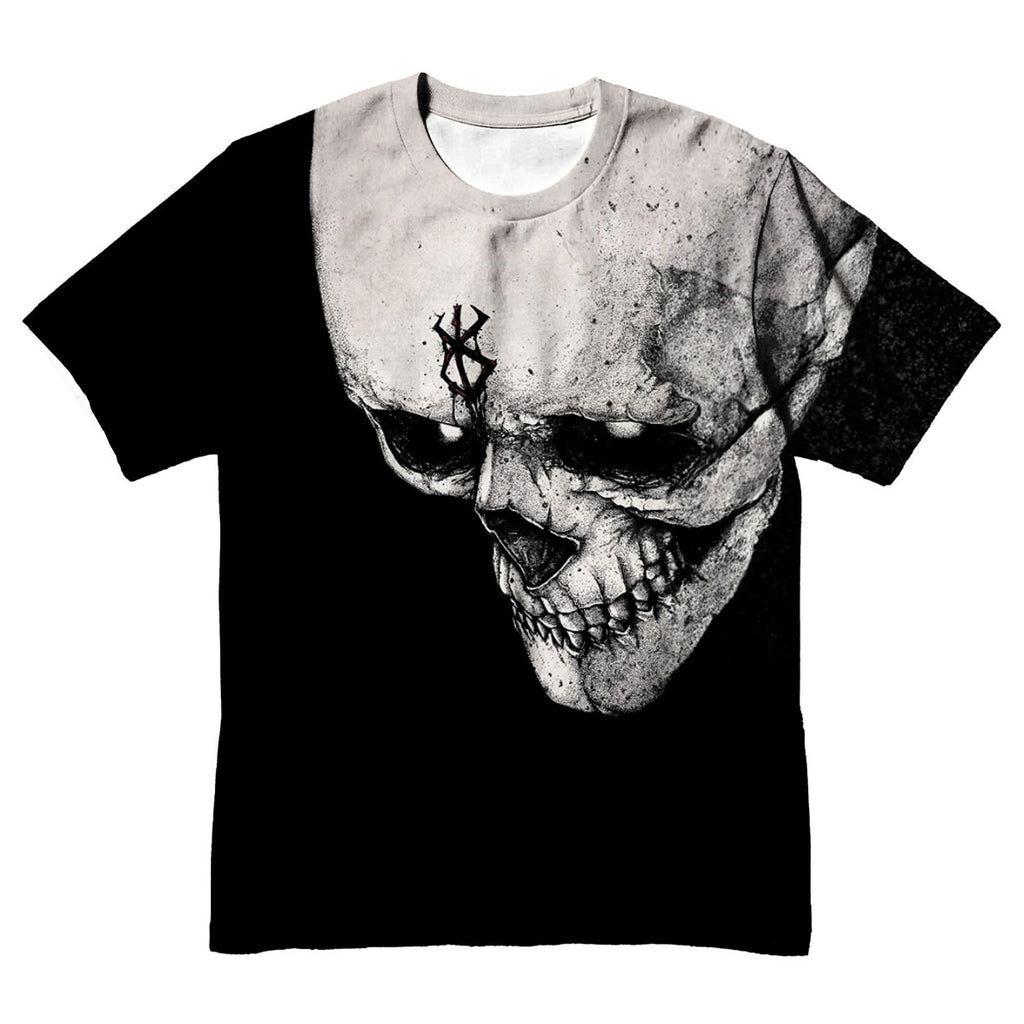 Berserker Skeleton Knight Scorched Face Anime Apparel