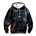 Berserker Skeleton Knight Wielding Red Sword Anime Apparel