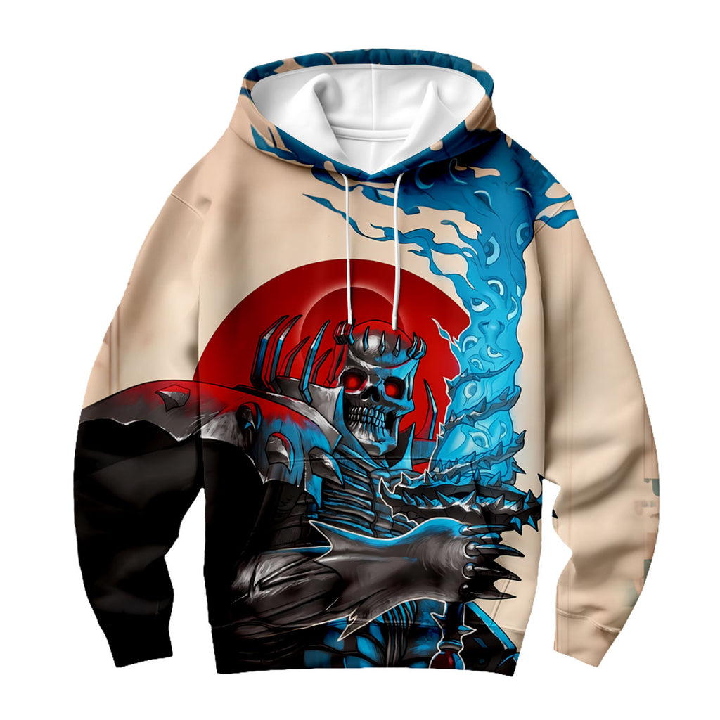 Berserker Skeleton Knight Wielding Sword Anime Apparel
