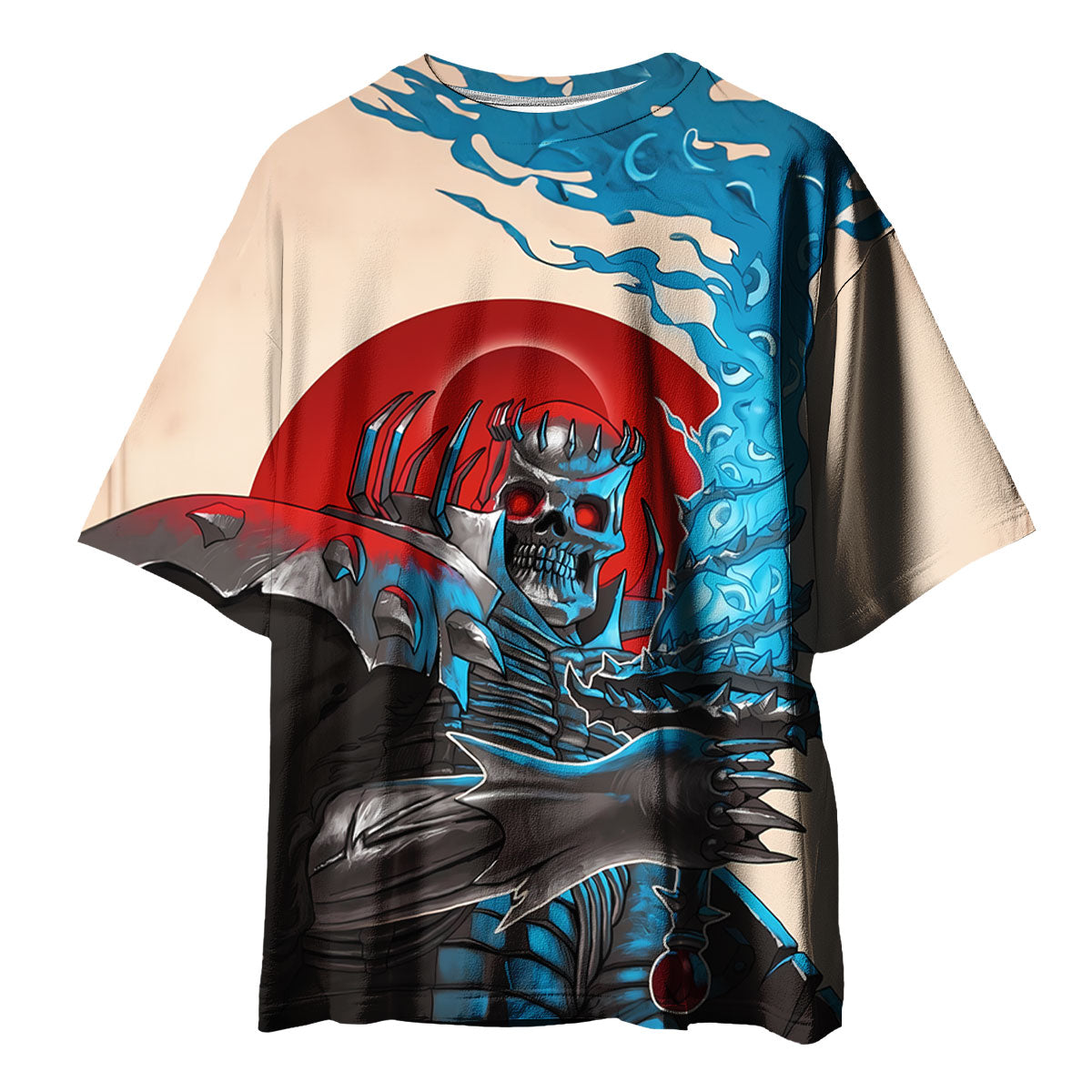 Berserker Skeleton Knight Wielding Sword Anime Apparel