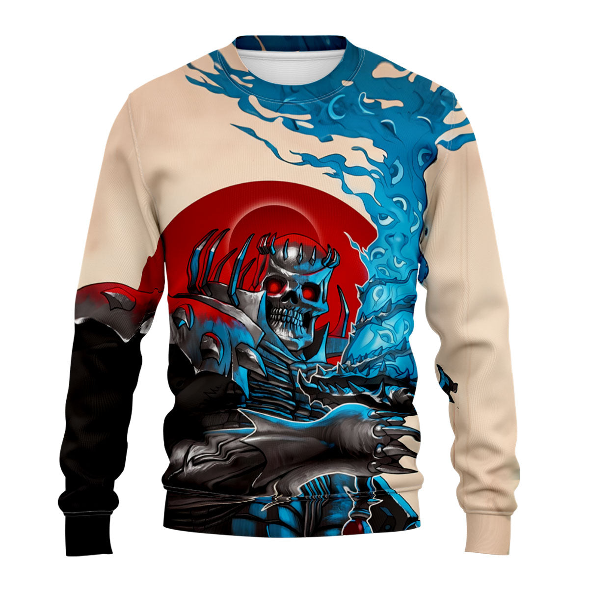 Berserker Skeleton Knight Wielding Sword Anime Apparel