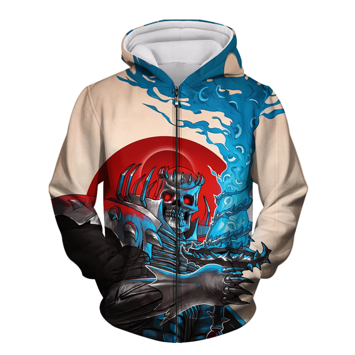 Berserker Skeleton Knight Wielding Sword Anime Apparel