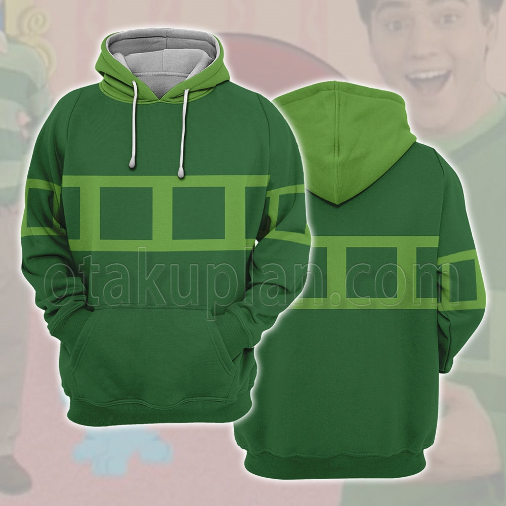 Blues Clues Joe Green Checkered Clothes Cosplay Hoodie