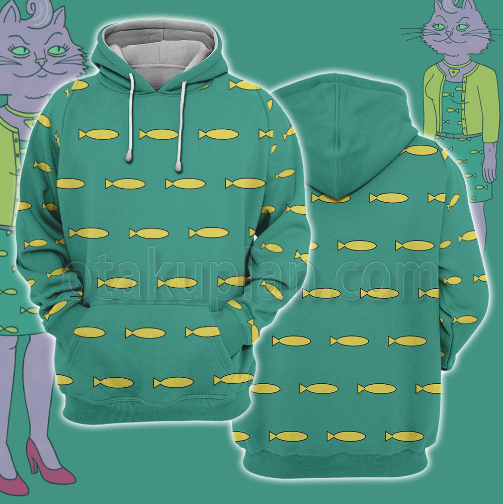 Bojack Horseman Princess Carolyn Fish Cosplay Hoodie