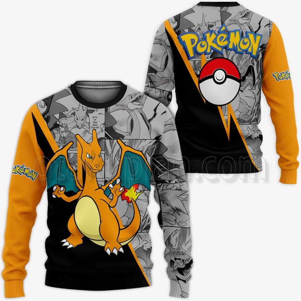 Charizard Hoodie Custom Mix Manga