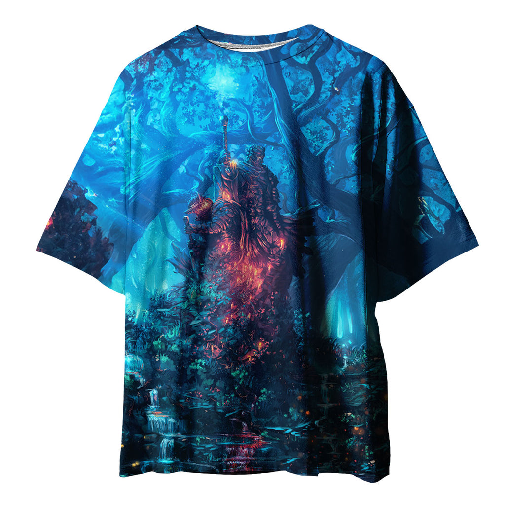Crazy Skeleton Knight Forest Anime Apparel