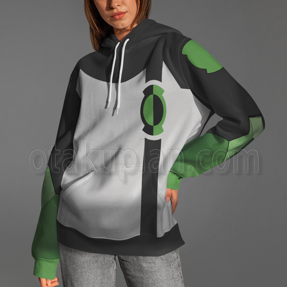 Dc Green Lantern White And Black Cosplay Hoodie