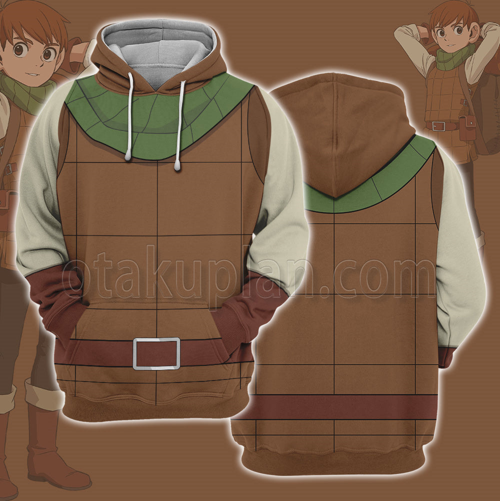 Delicious In Dungeon Tims Chilchuck Brown Cosplay Hoodie