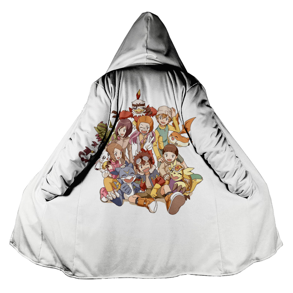 Digimon Adventure 02 Main Characters Colorful Group Photo Anime Apparel