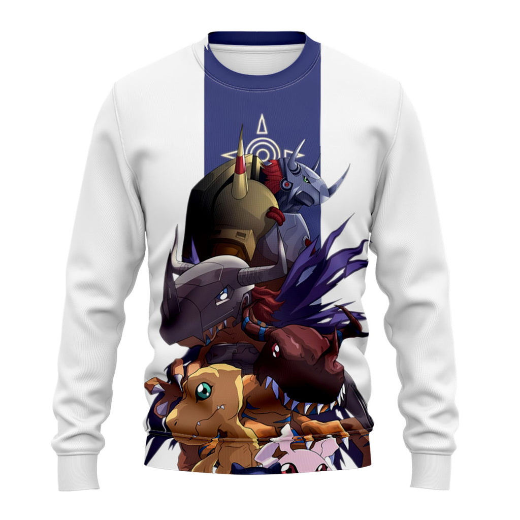 Digimon Adventure Agumon Blue Evolution Process Anime Apparel