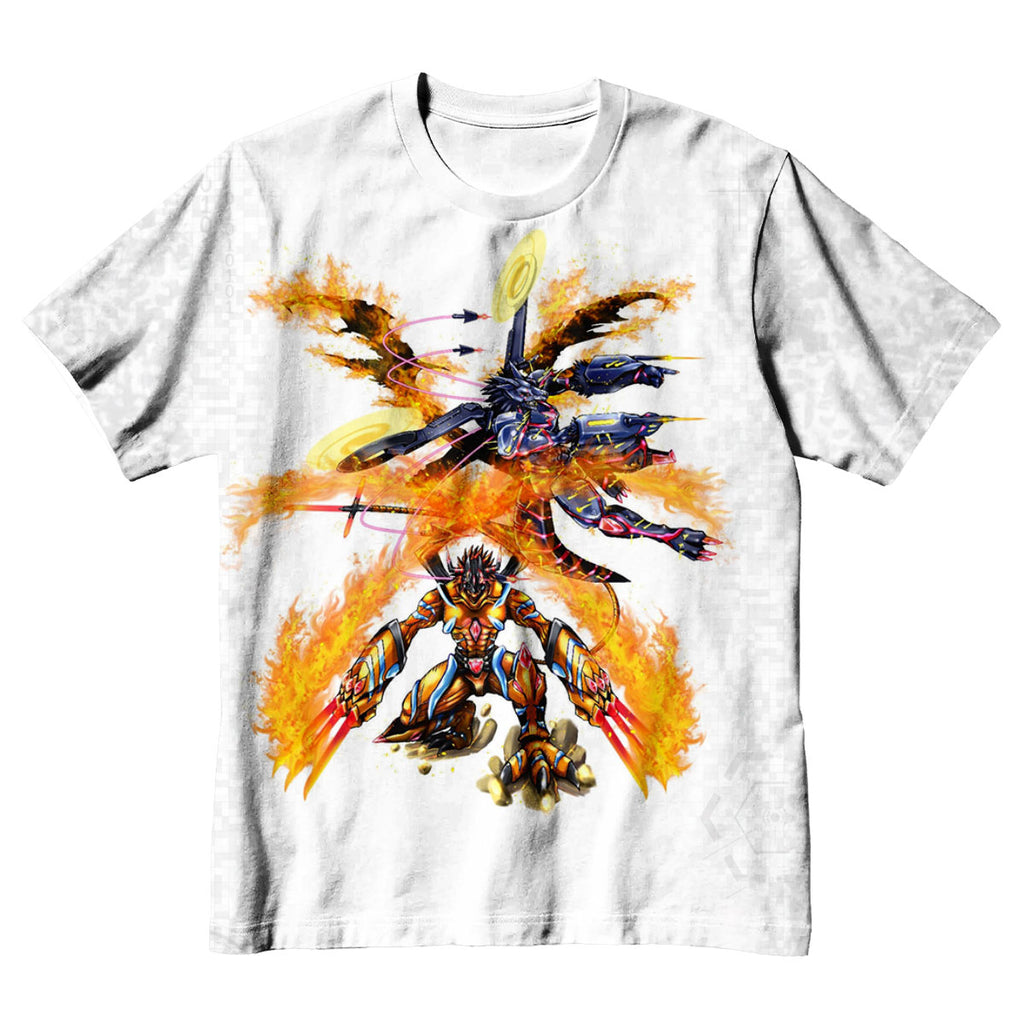 Digimon Adventure Agumon Bond Of Bravery With Flames Anime Apparel