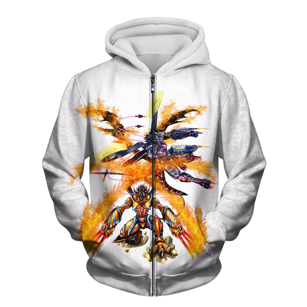 Digimon Adventure Agumon Bond Of Bravery With Flames Anime Apparel