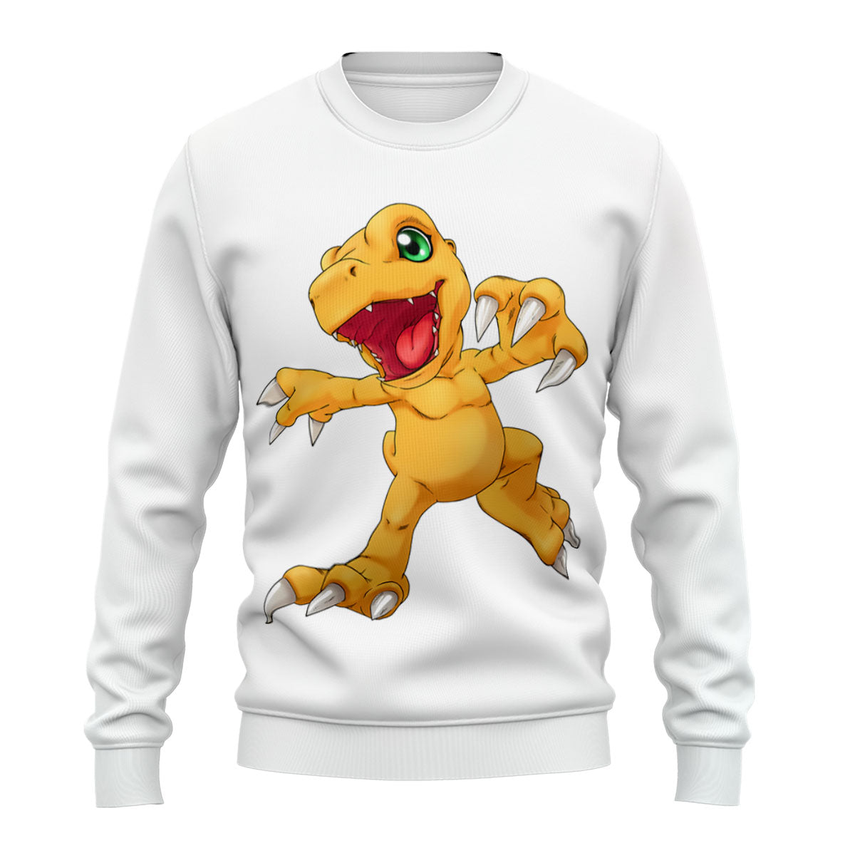 Digimon Adventure Agumon Cheerful Yellow Dinosaur Partner Anime Apparel