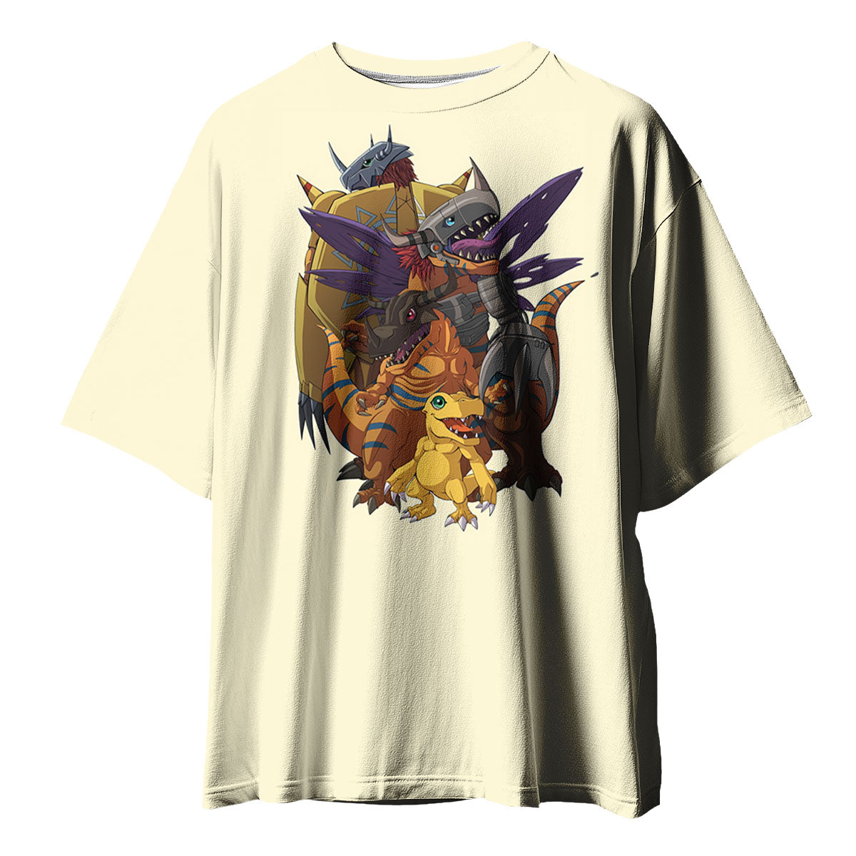 Digimon Adventure Agumon Digivolving Into Yellow Form Anime Apparel