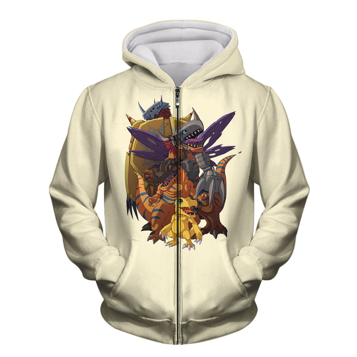 Digimon Adventure Agumon Digivolving Into Yellow Form Anime Apparel