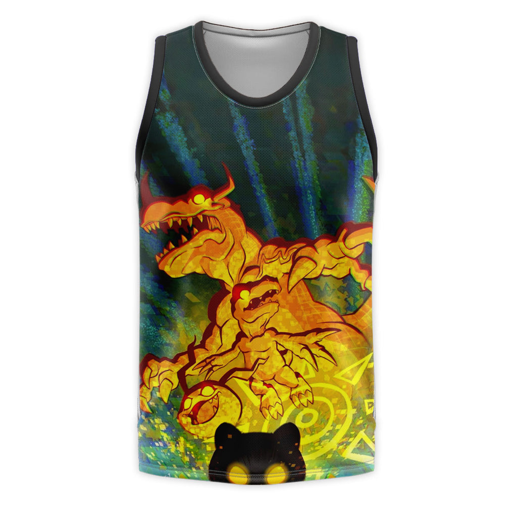 Digimon Adventure Agumon Emitting Orange Glow Anime Apparel
