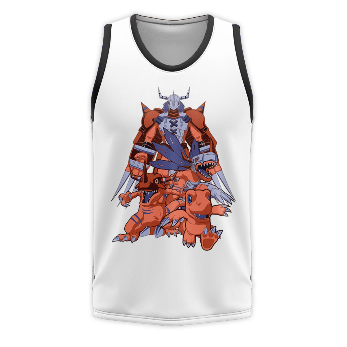 Digimon Adventure Agumon Evolution Squad White Anime Apparel
